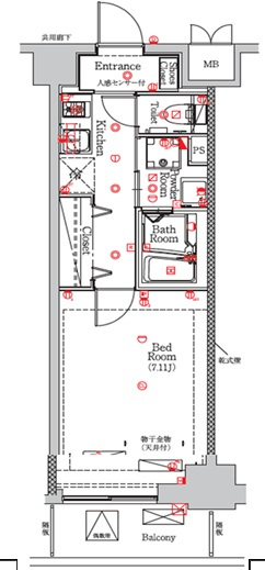 MAXIV住吉の間取り