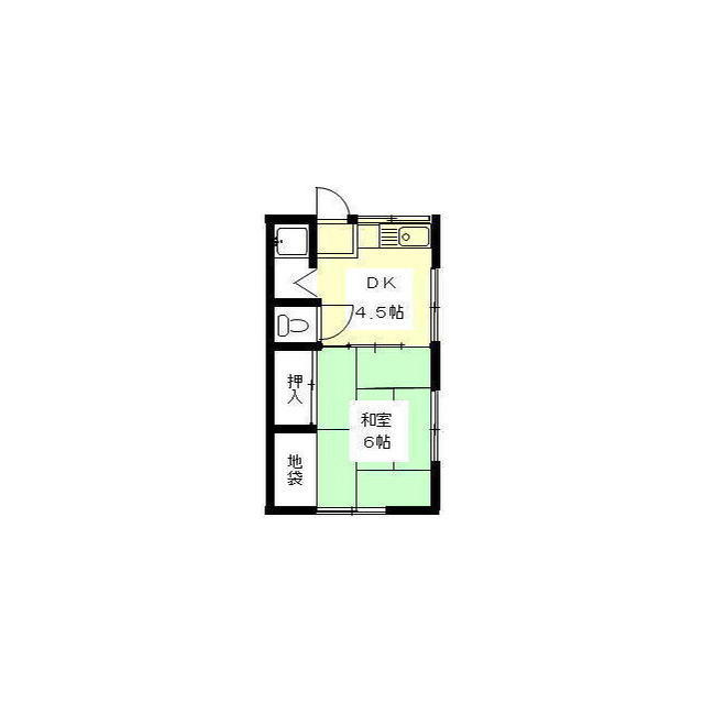 岐阜市加納東丸町２丁目のアパートの間取り