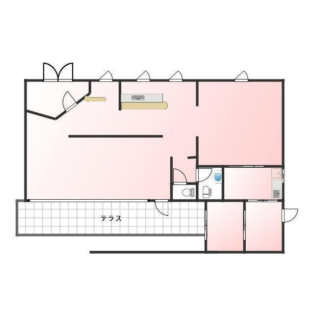 岐阜市川部２丁目の店舗一部の間取り