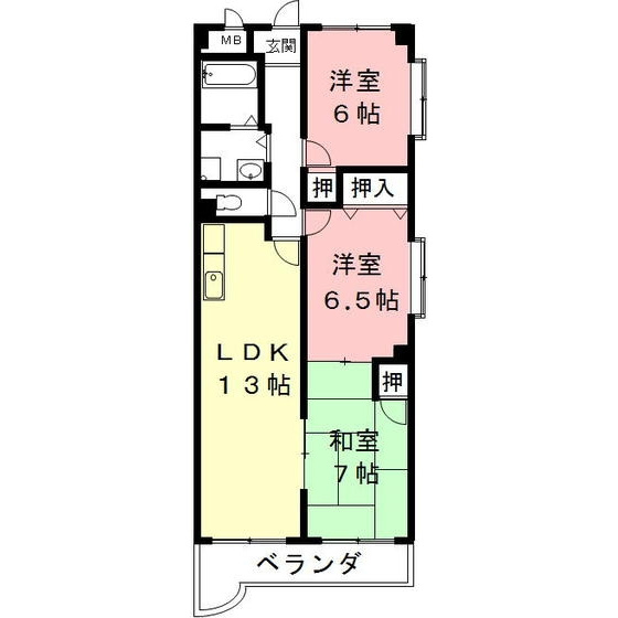 カーサ長良パークの間取り