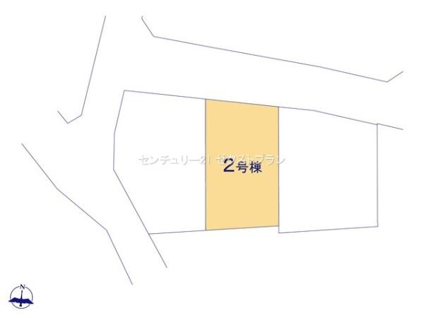 安中市板鼻 2号棟の区画図|区画図