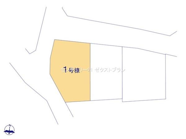 安中市板鼻 1号棟の区画図|区画図