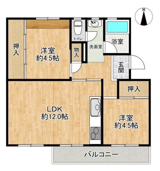 【間取り】 | 新多聞第2住宅111号棟