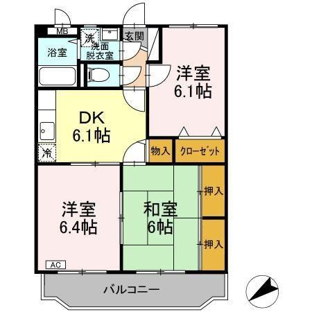 【間取り】 | サザンメトロ　２３３