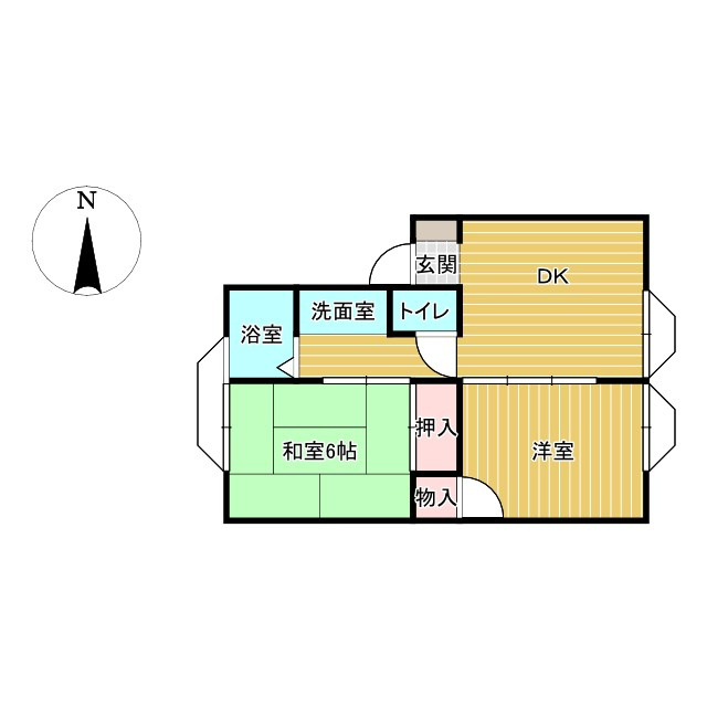 ウエストハイツBの間取り