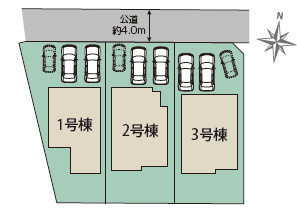 仲介手〇料不要　ブルーミングガーデン菊池郡菊陽町津久礼４期【菊陽中部小・菊陽中】の区画図