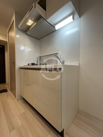 ワールドアイ難波南PORTAのキッチン|ワールドアイ難波南PORTA　2口ガスシステムキッチン