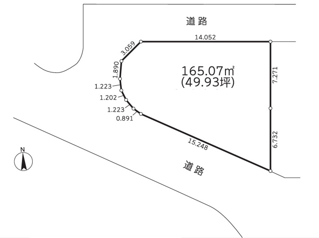 【土地図】 | 座間市栗原中央４丁目　売地　全１区画【仲介手数料無料】