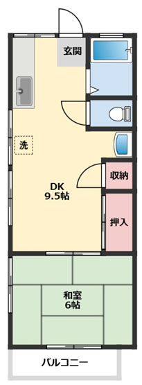 【間取り】 | オレンジハイツ | 間取り
