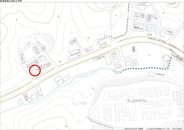 2026/2/28NEW　戸建　高山市松之木町　120万の地図