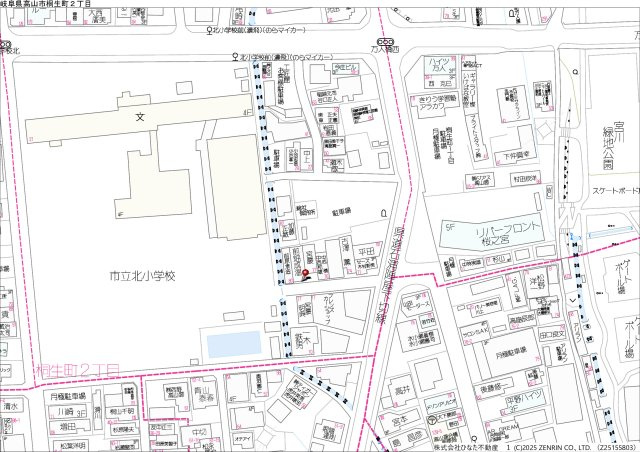 2026/4/2新価格　戸建　高山市桐生町　680万　2026/2/19新価格の地図
