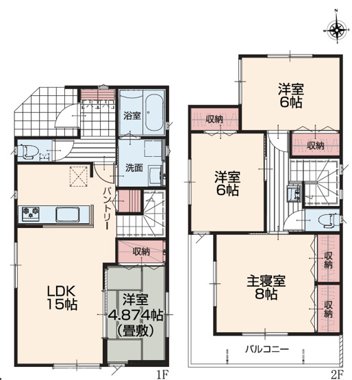 【間取り】 | 座間市新田宿　新築戸建て　全１棟【仲介手数料無料】 | 海老名市を中心に地域密着で営業♪不動産のことなら「大樹不動産」へ