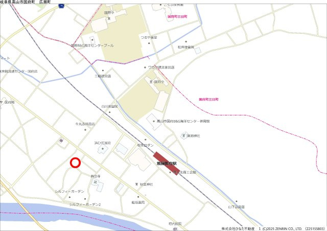 2026/3/22NEW　戸建　高山市国府町広瀬　3480万の地図