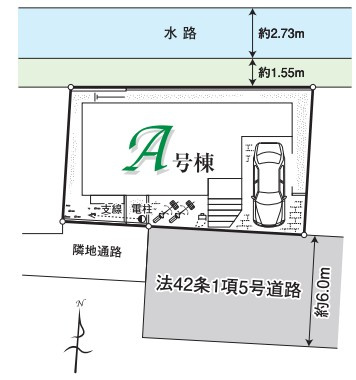 戸建 狭山市中央２丁目の区画図