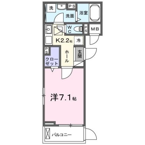 ラフレシール　ウエストの間取り