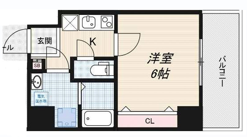 Blue西長堀の間取り