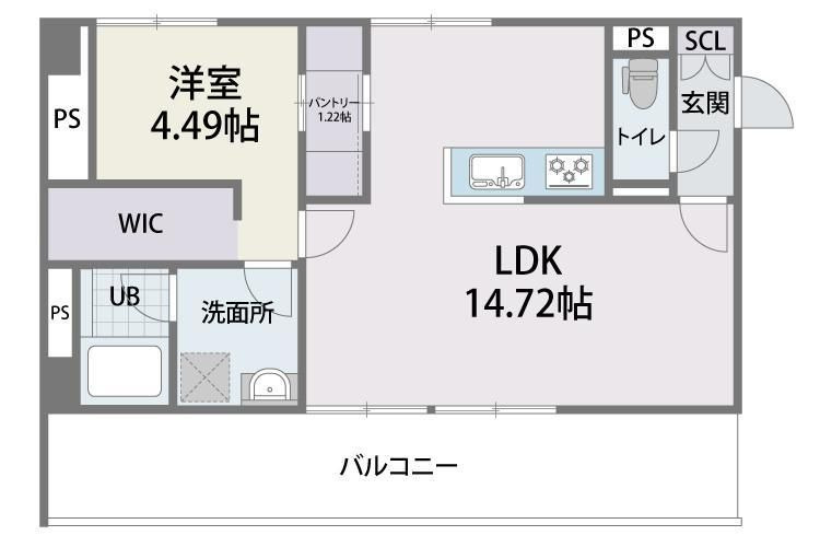 ジラフ福岡西の間取り