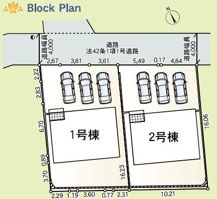 売新築戸建　富士宮市万野原新田の区画図
