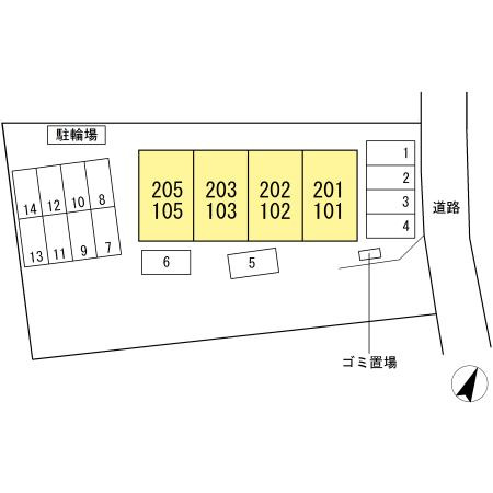 フローリーの区画図