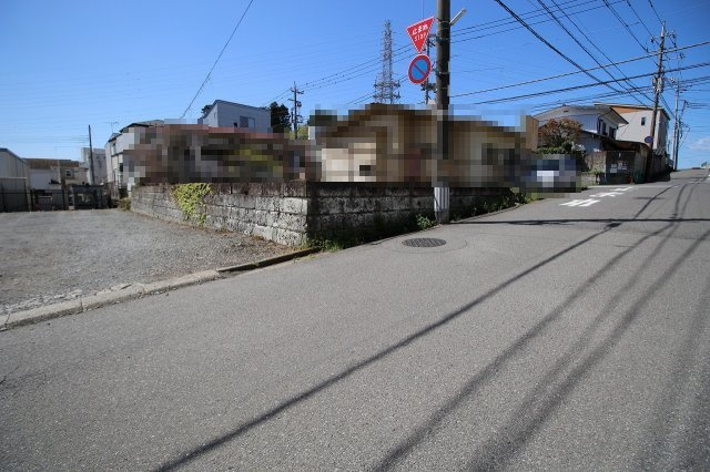 宇都宮市下戸祭1丁目の前面道路含む現地写真|北側道路（2026年4月撮影）