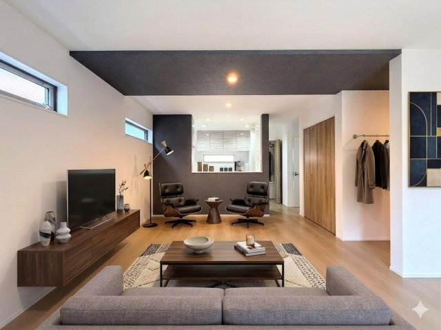 南区六ッ川4丁目　新築戸建て　第3のキッチン|◆一家だんらんのスペースとなるＬＤＫ。窓から明るい光が差し込み、思わず家族の会話も弾む快適な空間。(家具はイメージです)