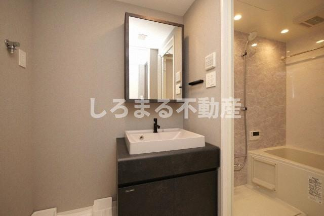 S-RESIDENCE大阪上本町の洗面所