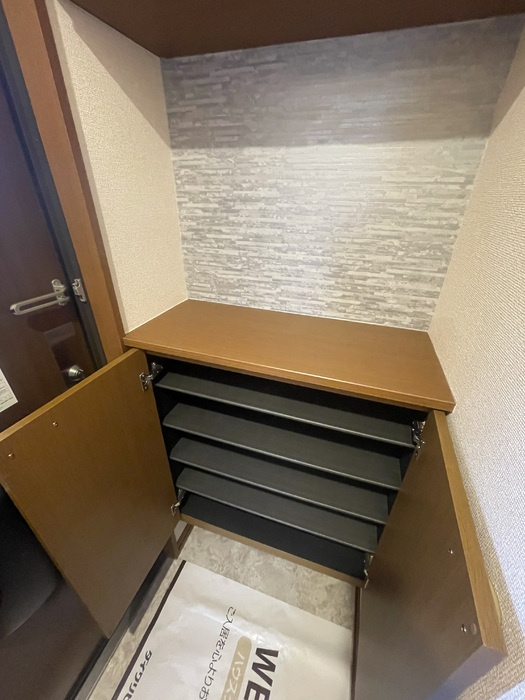 熊本市西区上代８丁目のアパートの玄関