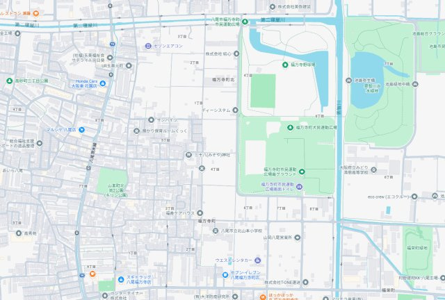八尾市福万寺町　第4期　新築一戸建ての地図