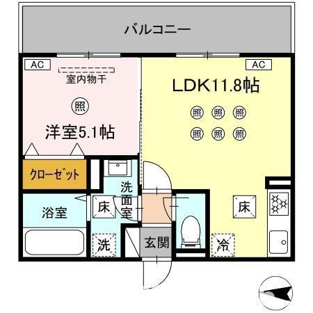 アクアフェリーチェ　B棟の間取り