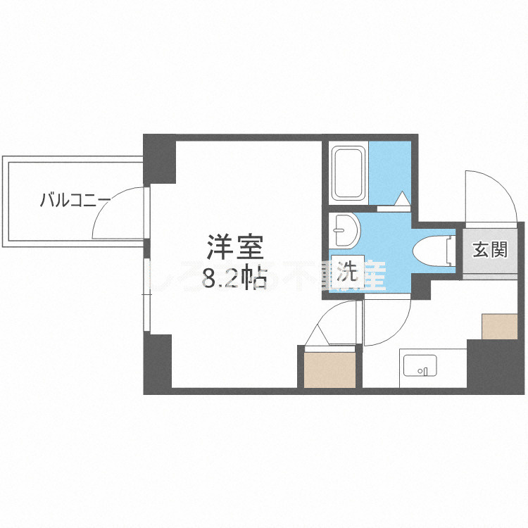 エグゼ難波南Ⅵの間取り