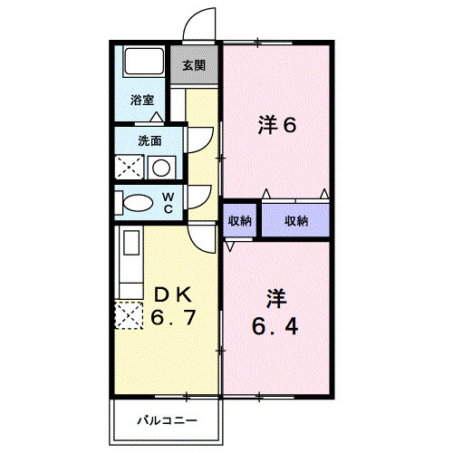 ブライトプラッツＡの間取り