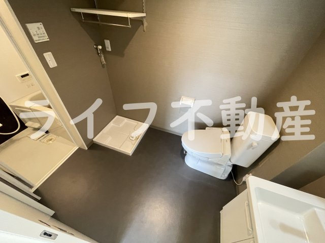 リヴェールコートの洗面所|コンパクトで使いやすい洗面所