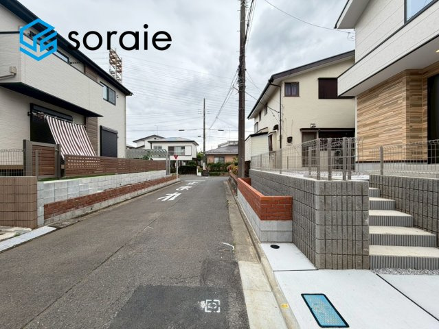 所沢市下富9期　全1棟　新築戸建　の前面道路含む現地写真|6/5撮影