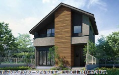 江戸川区東小岩６丁目　新築戸建て全１棟の外観パース