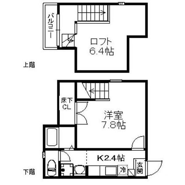 アーバンスクウェア周船寺Ⅰの間取り