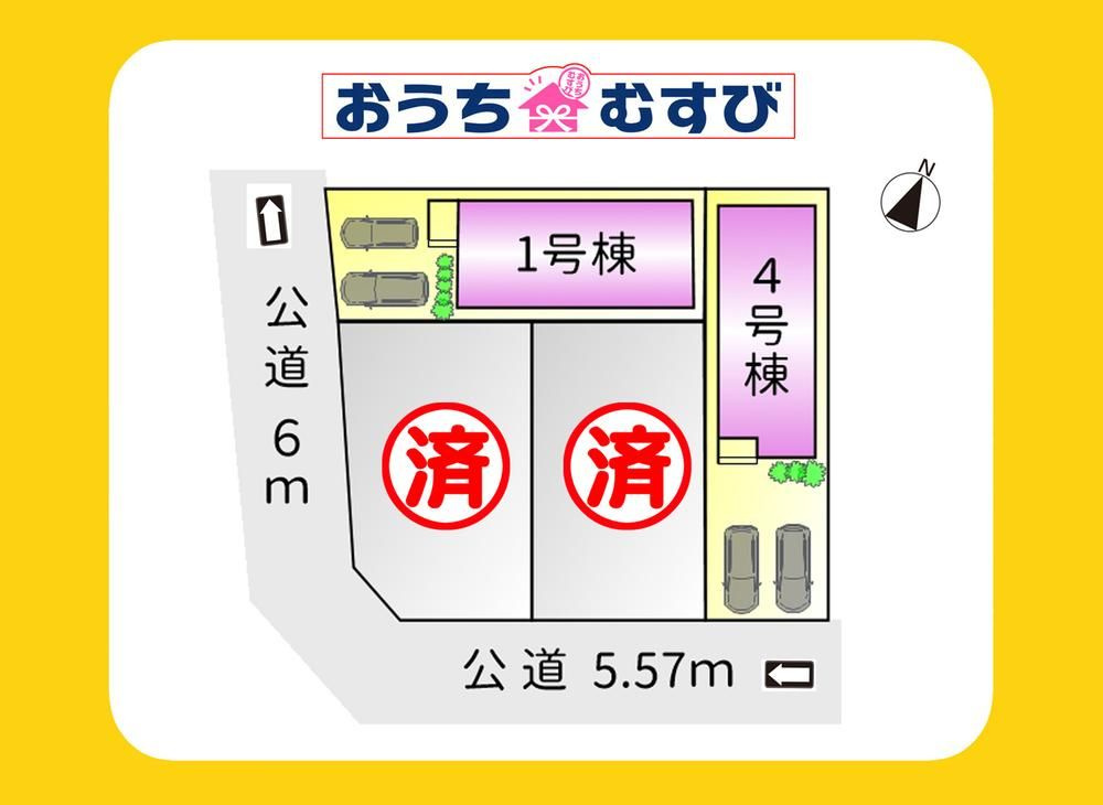 春日井市乙輪町第3(全4棟)の区画図