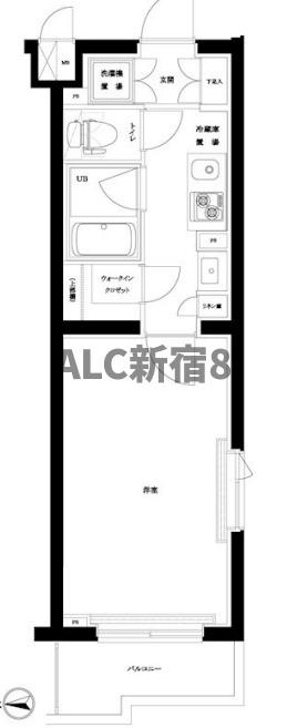 ルーブル新宿西落合八番館の間取り