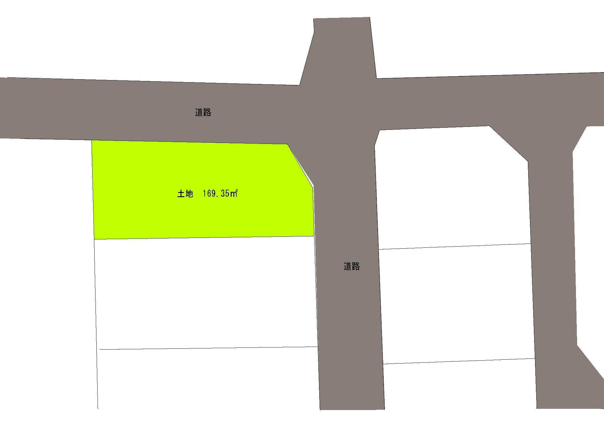 揖保郡太子町太田　売地の区画図
