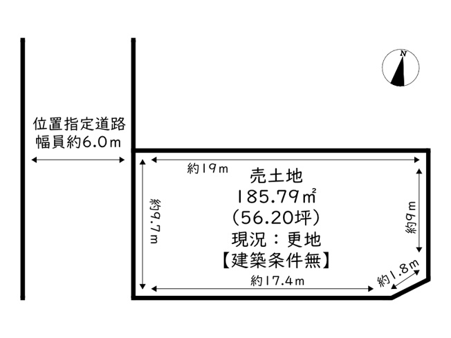 【土地図】 | 姫路市余部区上余部第1期／全1区画