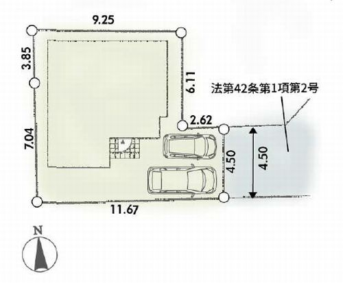 【区画図】 | 【仲介手数料０円】平塚市第1横内　新築一戸建て | 平塚市第1横内　新築一戸建て