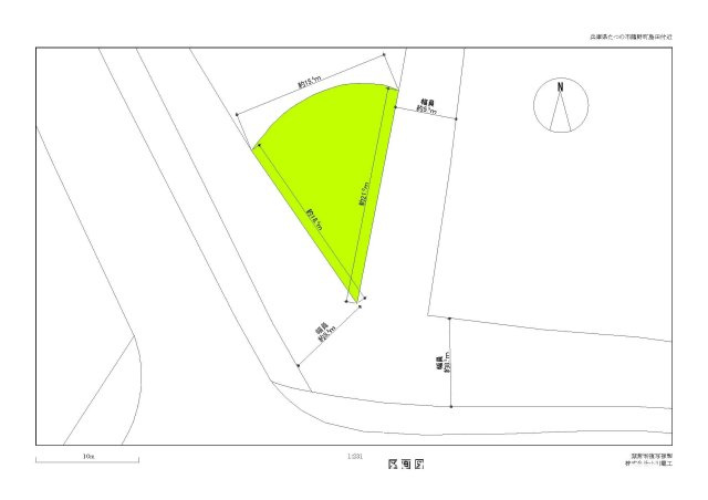 たつの市龍野町島田　売地の区画図