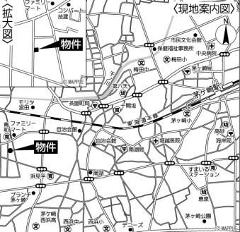 【地図】 | 茅ヶ崎市松尾2期　新築戸建て全2棟