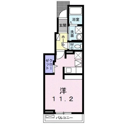 マリッチ西岡Ⅱの間取り
