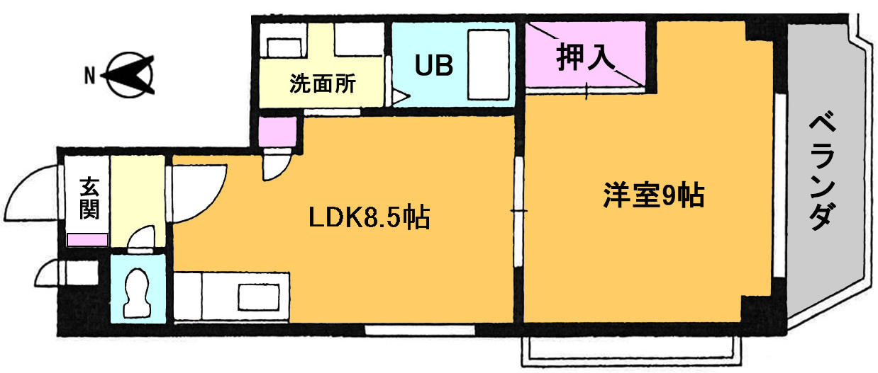 エム西葛西第Ⅱの間取り