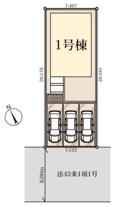 Livele Garden.S　熊谷月見町第3の区画図|図面と現況が異なる場合、現況を優先とします。