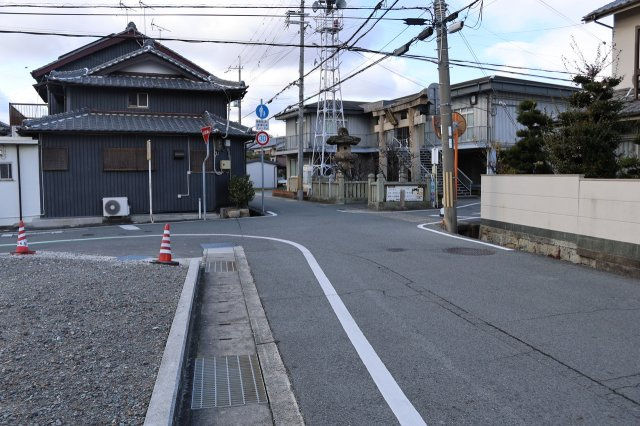揖保郡太子町太田　売地の前面道路含む現地写真