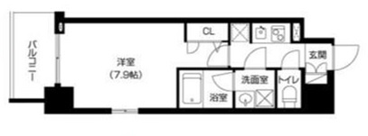 大阪市中央区島町２丁目の賃貸マンションの間取り