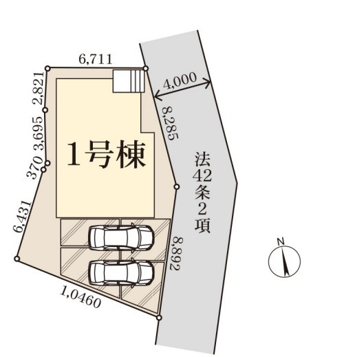 【区画図】 | Livele Garden.S熊谷市箱田第7　新築住宅 | 駐車並列２台可能な駐車スペース