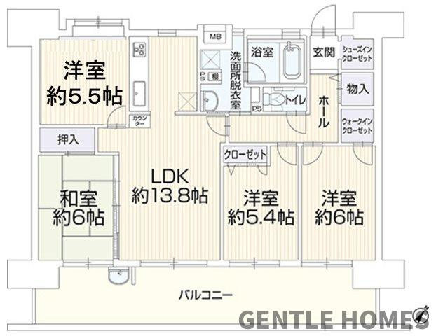 アンピール空港南の間取り