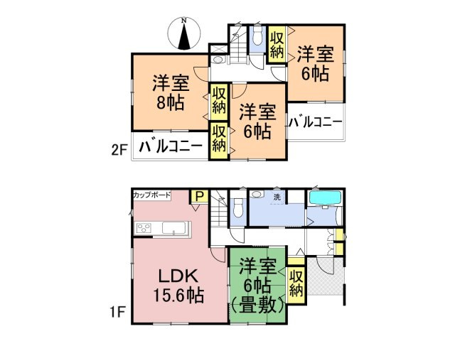 【商談中】新築戸建　岐阜市東鶉5丁目　全5区画分譲の間取り|■2号棟　■ヤマダ不動産　株式会社リライフ　
■夢のマイホーム購入をフルサポートします！